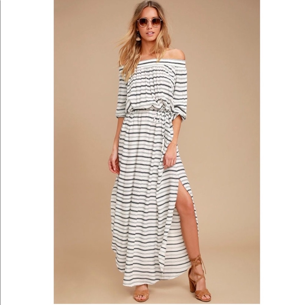 Faithful the Brand Rae Stripped Maxi Dress